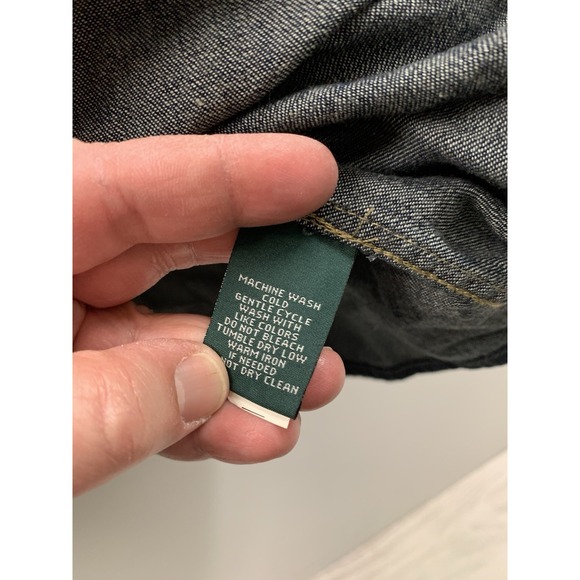 LRL Ralph Lauren Shirt Women 3X Blue Denim Western Cowgirl Ranch Pearl Snap - Picture 6 of 12